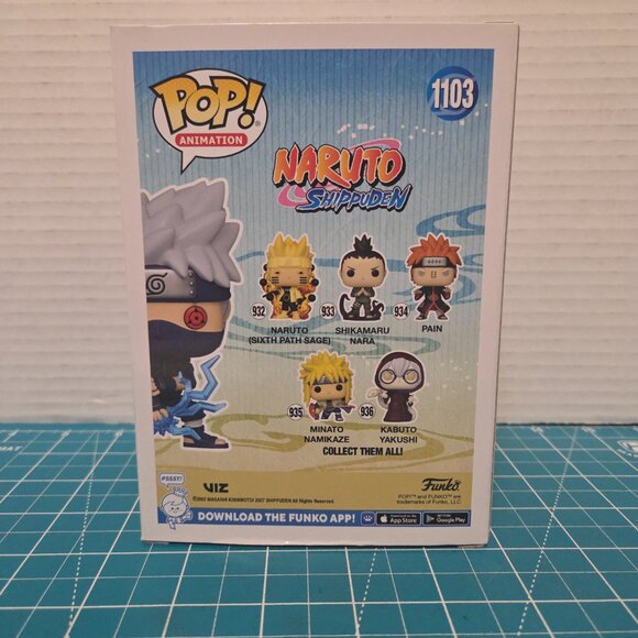 Funko POP Animation Naruto Shippuden Kakashi Raikiri GITD Gamestop 1103 Vinyl - Picture 3 of 6